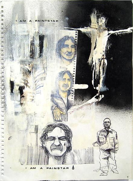 Giacinto OcchioneroPaintstar-Painstar, 1998Bic pen and acrylic spray colors on paper13.98 x 10.04 inches (35.5 x 25.5 cm)