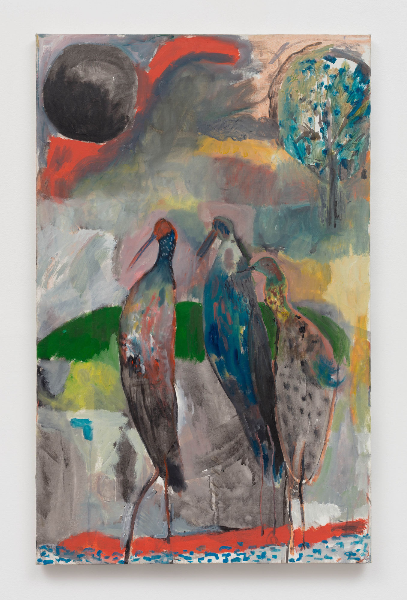 Suburban Bathers, 2021 Oil on canvas 38 x 24 in 96.5 x 61 cm