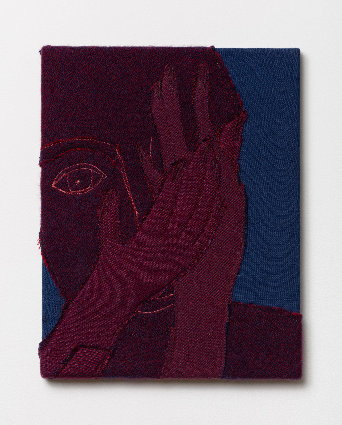 Alessandro Teoldi Untitled (Swissair, American Airlines and Avianca) 2017 Airline inflight blanket 14 x 11 inches (27.9 x 35.6 cm) AlTe 18