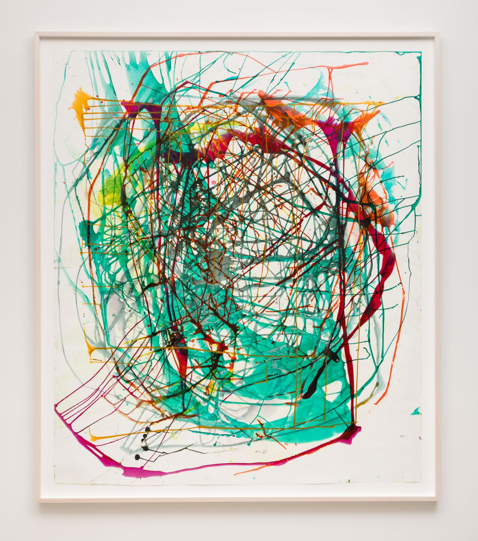 Jackie Saccoccio Portrait #11 (Helen) 2017 Gouache and ink on Yupo paper 76 1/4 x 65 1/2 inches (193.7 x 166.4 cm) JSa 334