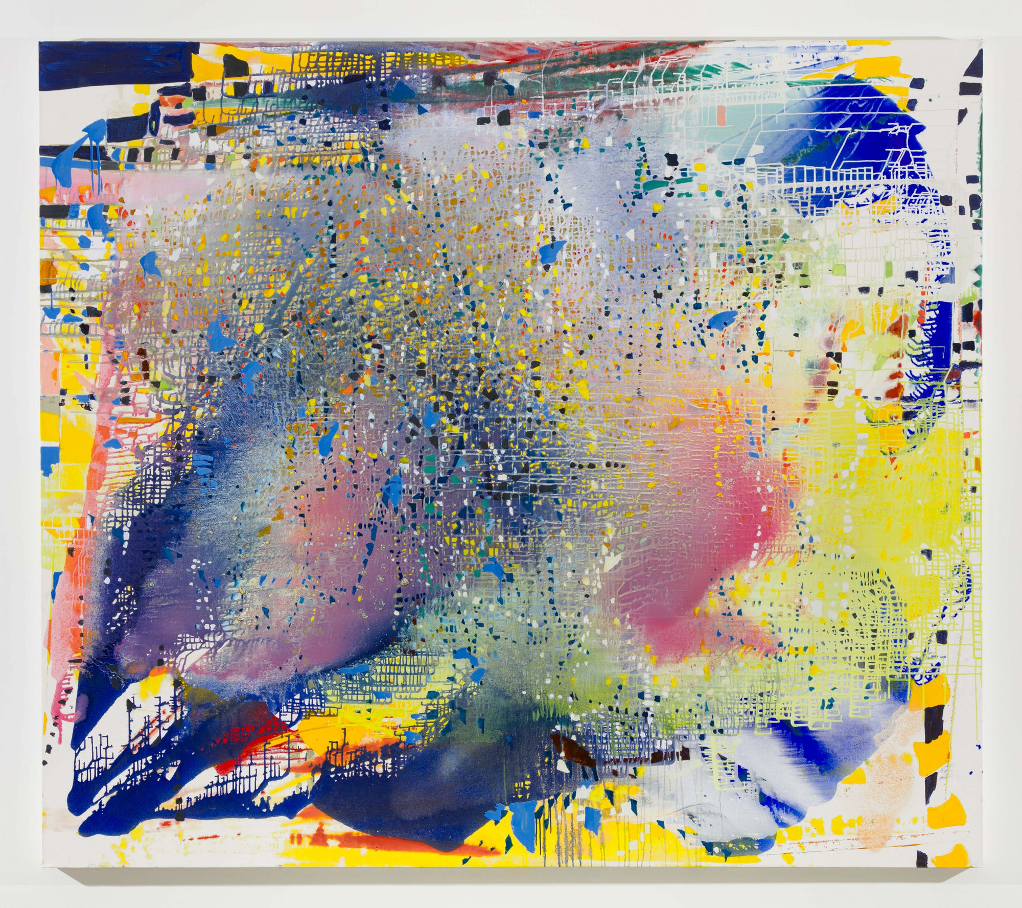 Jackie Saccoccio Time (Splinter) 2017 Oil and mica on linen 79 x 90 inches (200.7 x 228.6 cm) JSa 327