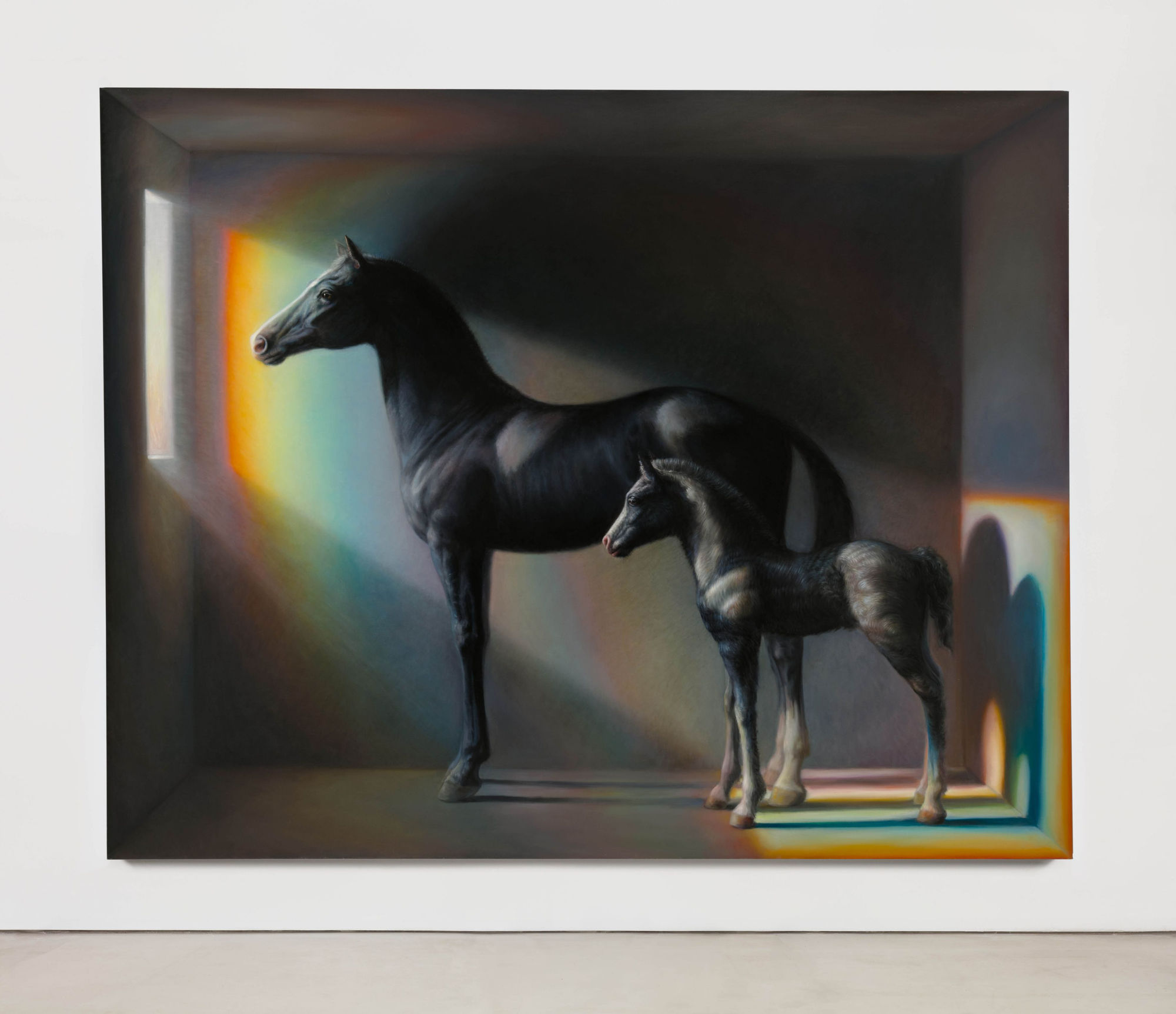 TM Davy horses (xo) 2016 Oil on linen 79 x 99 inches (200.7 x 251.5 cm) TMD 232