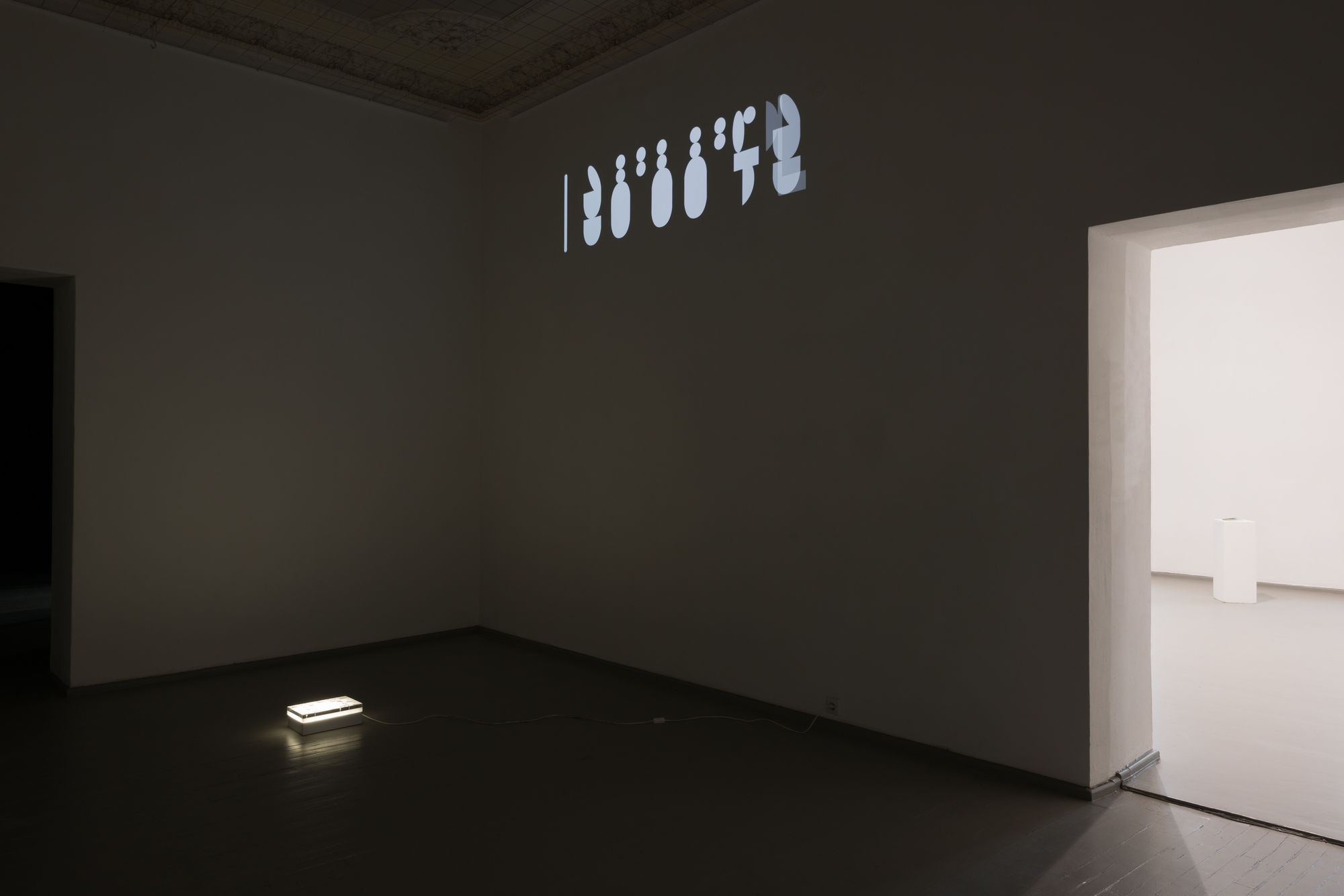 Galerija Vartai, 2016 Installation shot with Robertas Narkus's artwork from group exhibition "Žilvitis (Willow)" marking Galerija Vartai 25th anniversary on 2016.