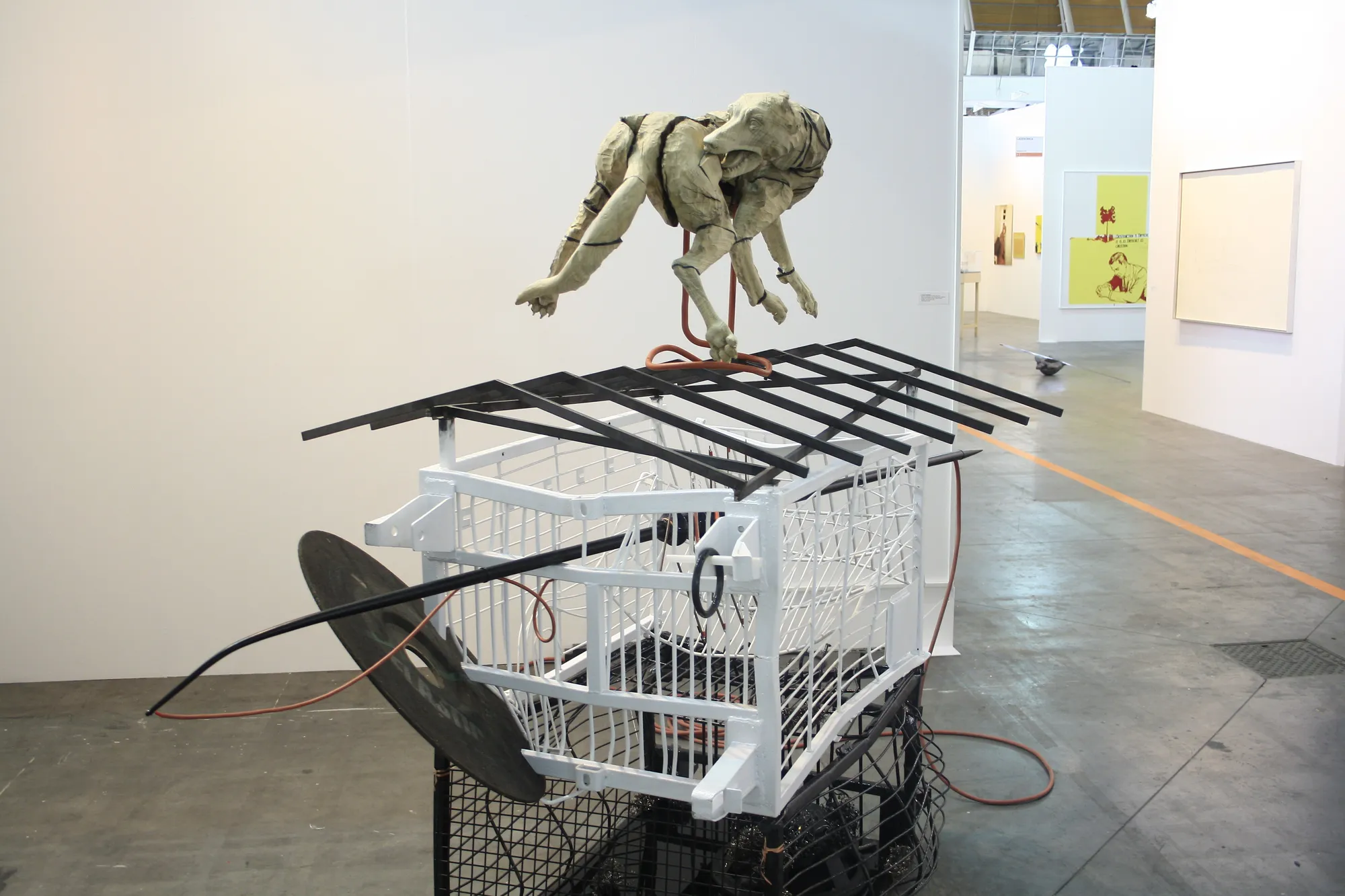 Artissima, 2017 "Sandwich With Efforts on Both Sides" (2017) by Vytautas Viržbickas at the art fair Artissima on 2017.