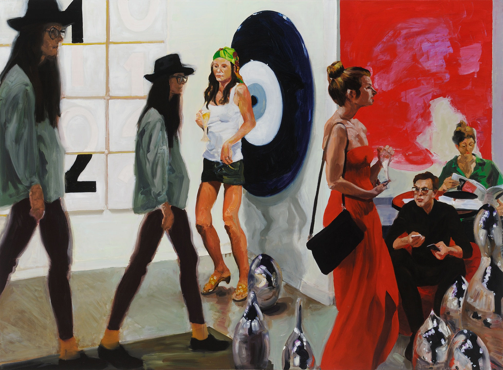 Art Fair: Booth #1 Play/Care, 2013 Oil on linen 208.3 x 284.5 cm, 82 x 112 in