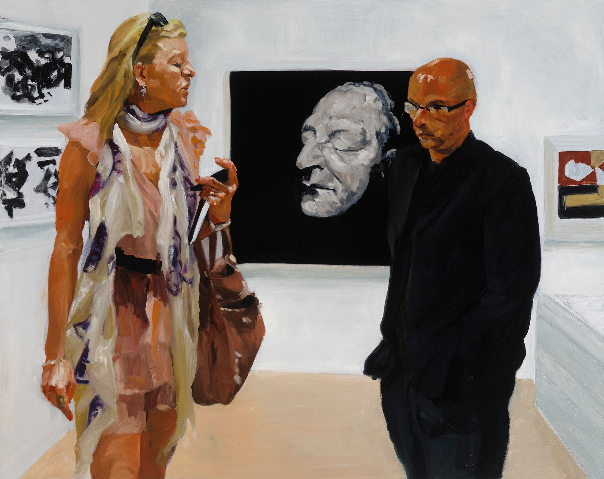 Art Fair: Booth #3 Deathmask, 2014 Oil on linen 137.3 x 172.8cm, 54 1/8 x 68 in