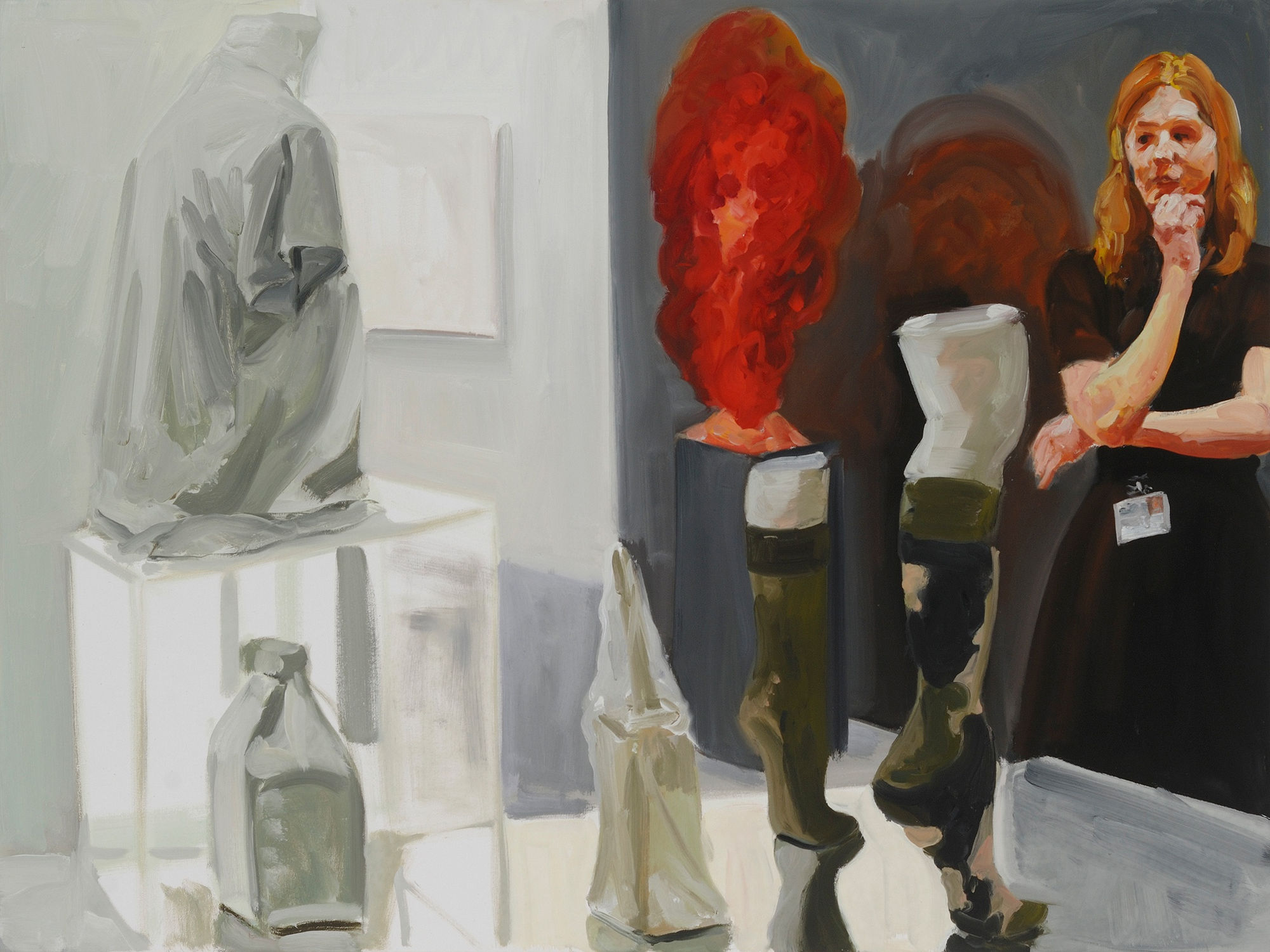 Art Fair: Booth #40 Shopgirl (study), 2014 Oil on linen 76.2 x 101.6 cm, 30 x 40 in