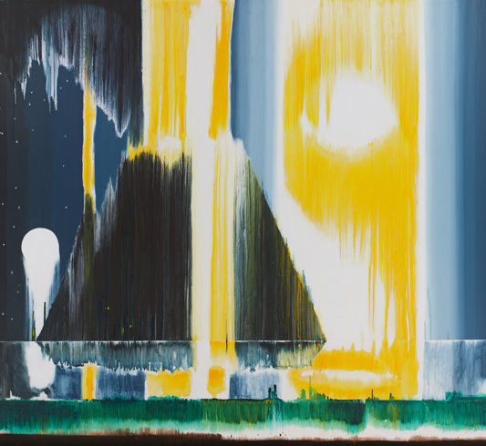 Genesis, 2013 Acrylic on linen, 279.4 x 304.8 cm 110 x 120 in