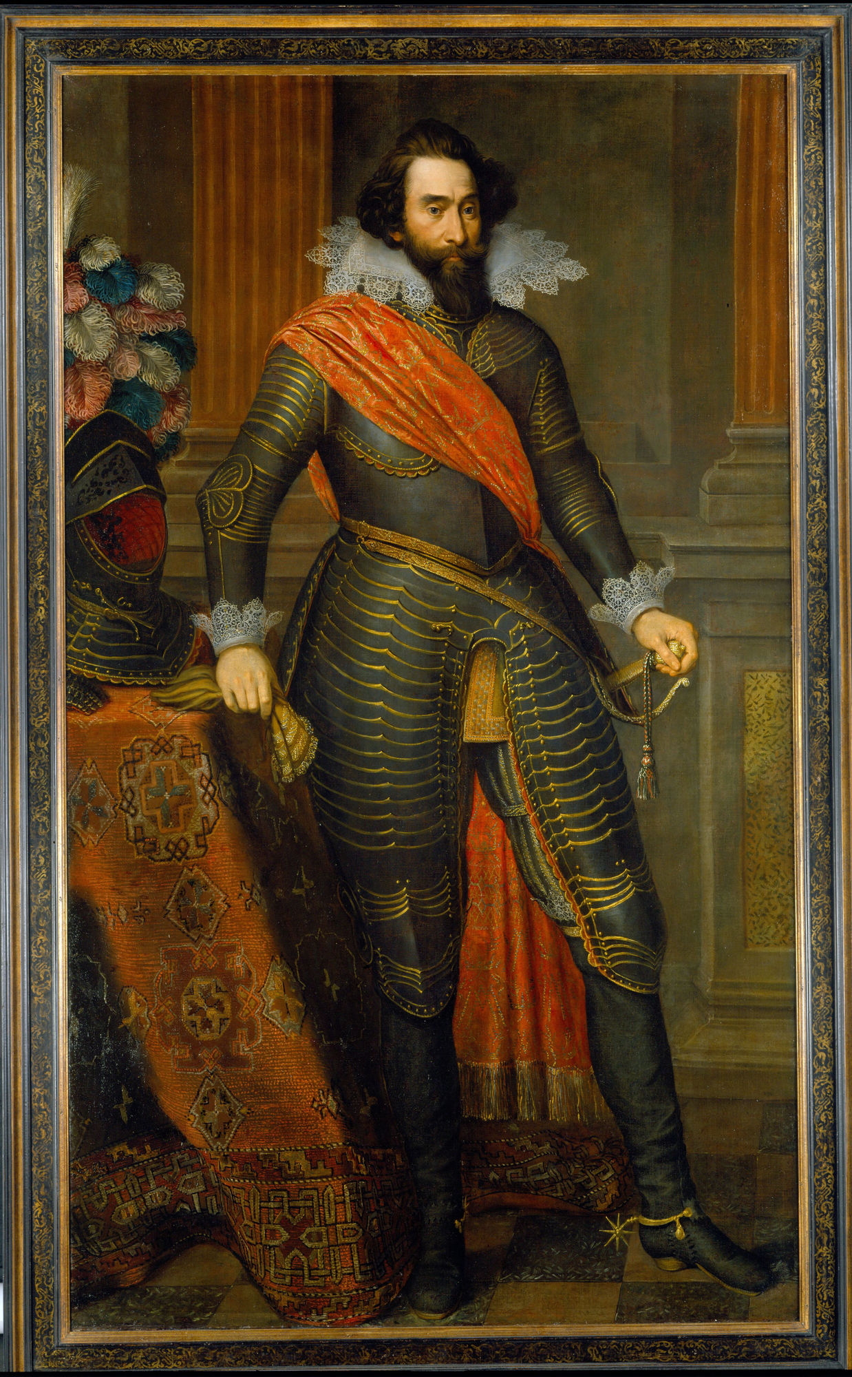 Otto van Veen (c.1556 - 1629) Count Hendrik van den Bergh (1573 - 1638) Oil on canvas: 75 1/4 x 45 1/4 in. (191 x 115.5 cm.) Painted circa 1618 SOLD TO HUIS BERG, 'S-HEERENBERG, THE NETHERLANDS