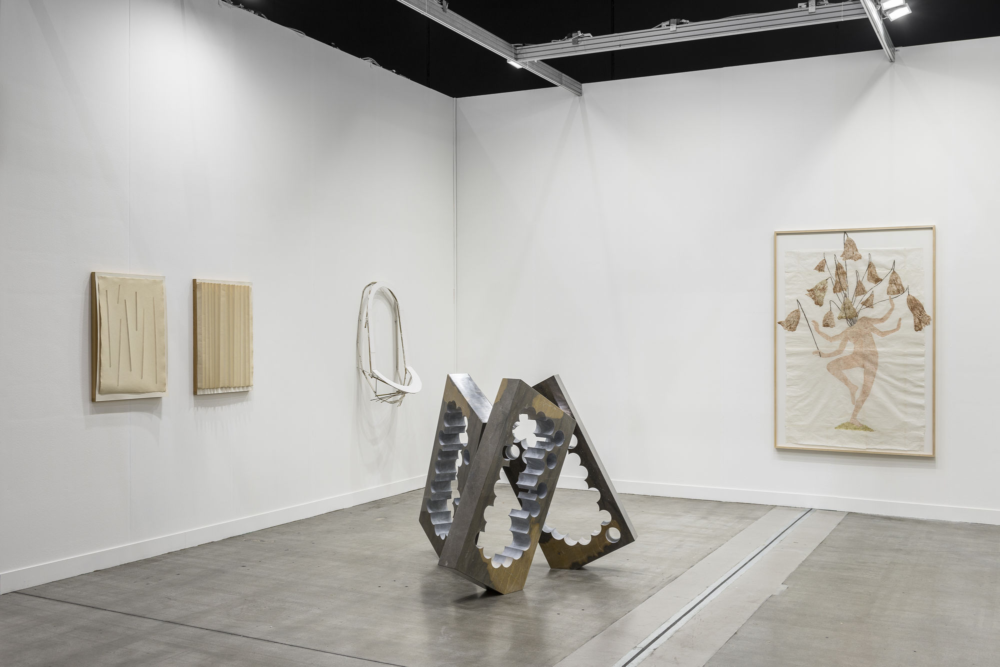 Installation view at miart 2022 Established contemporary, booth A01 ph. Sebastiano Luciano