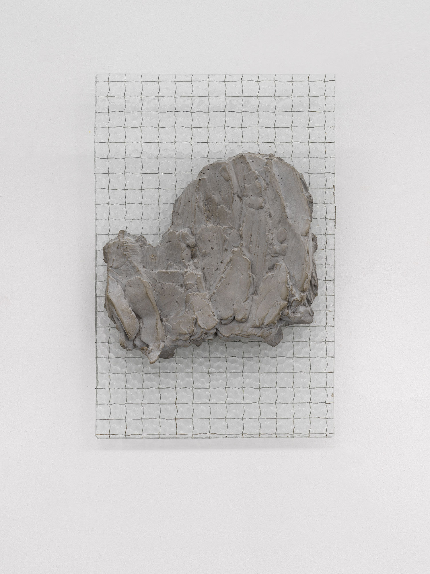 Fabrizio Prevedello, Cava Altissimo (184 4.1), 2017, reinforced concrete, frosted glass, cm 32x21x6, Ph Dario Lasagni