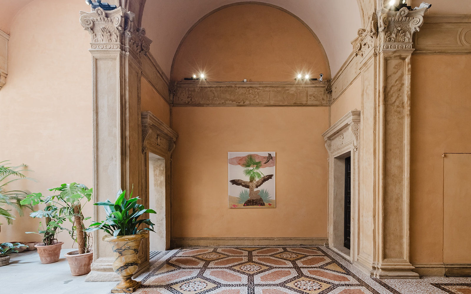 Installation view | Marta Roberti, Giungla a Palazzo, curated by Silvia Evangelisti, Palazzo Boncompagni, Bologna, 2025 Ph. Marcela Ferreira