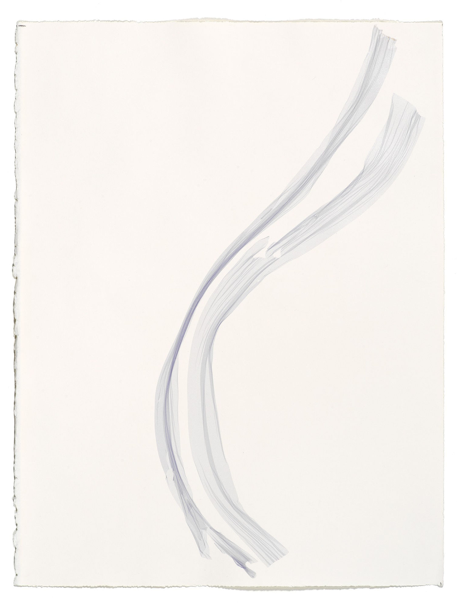 Beatrice Pediconi Untitled small #18, 2019 emulsion lift on watercolor paper cm 66 x 50, cm 75 x 60 with frame and glass