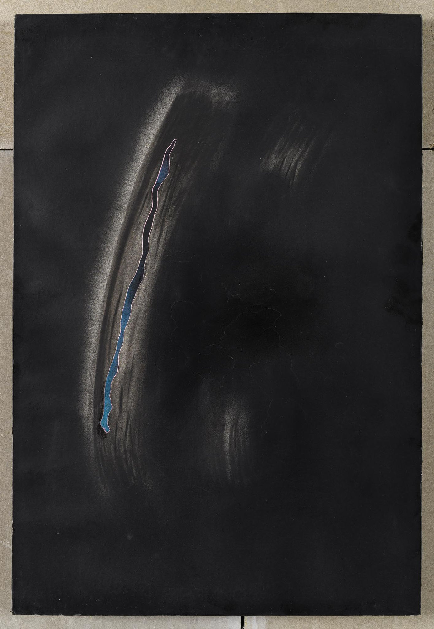 Alfredo Pirri Senza Titolo, 1985 charcoal and spray paint on paper with canvas backing cm 33 x 49