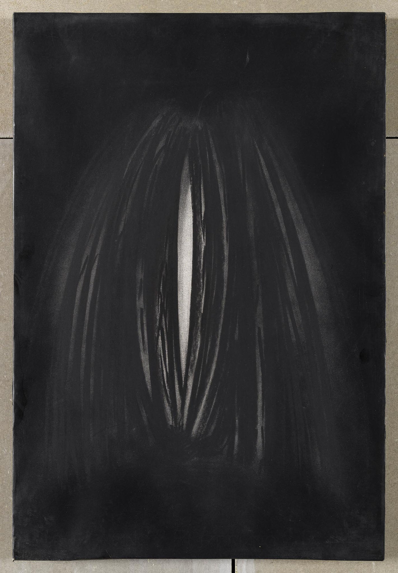 Alfredo Pirri Senza Titolo, 1985 charcoal and spray paint on paper with canvas backing cm 33 x 49