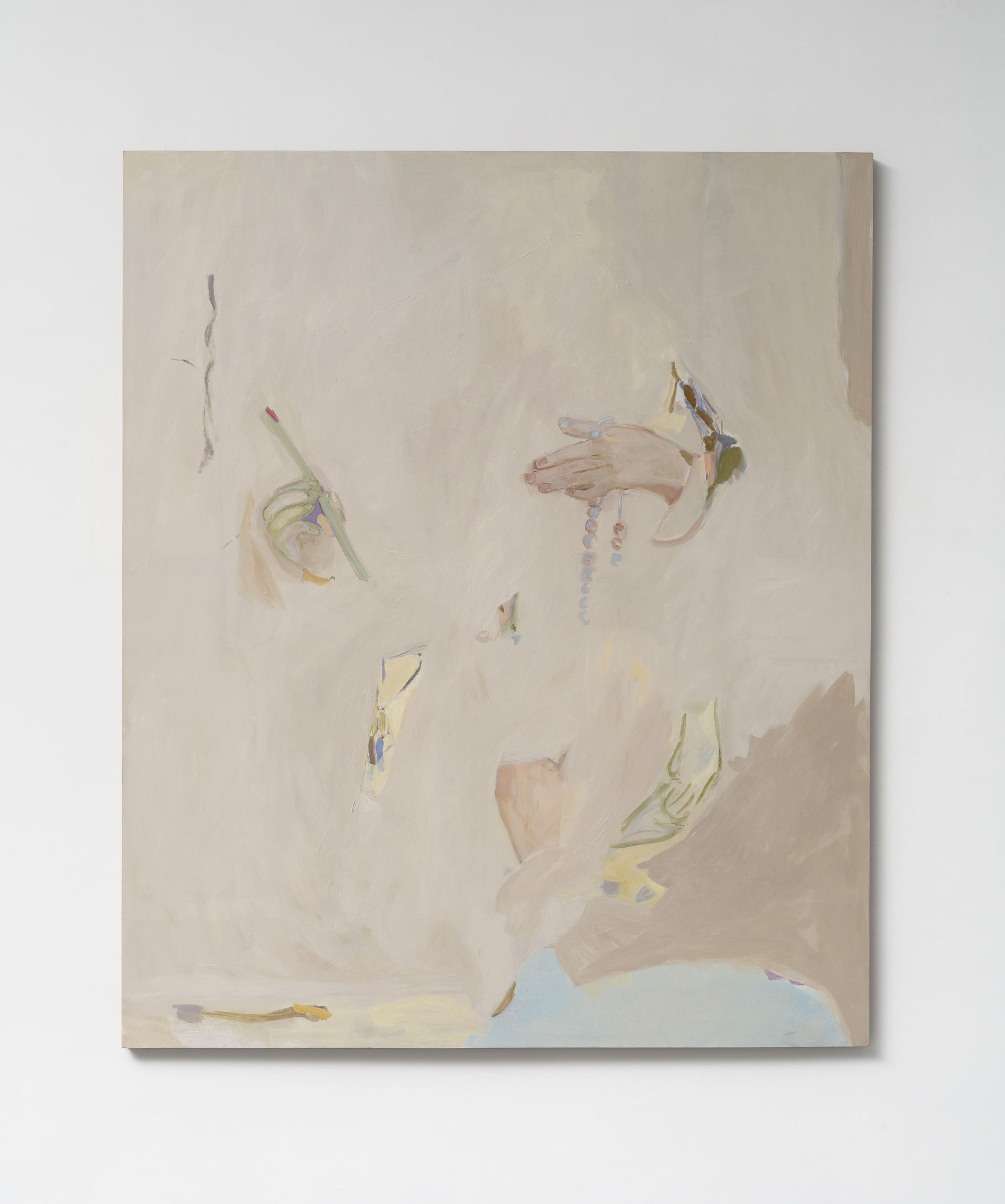 Beatrice Meoni Hic et nunc, 2022 oil on board cm 120 x 100