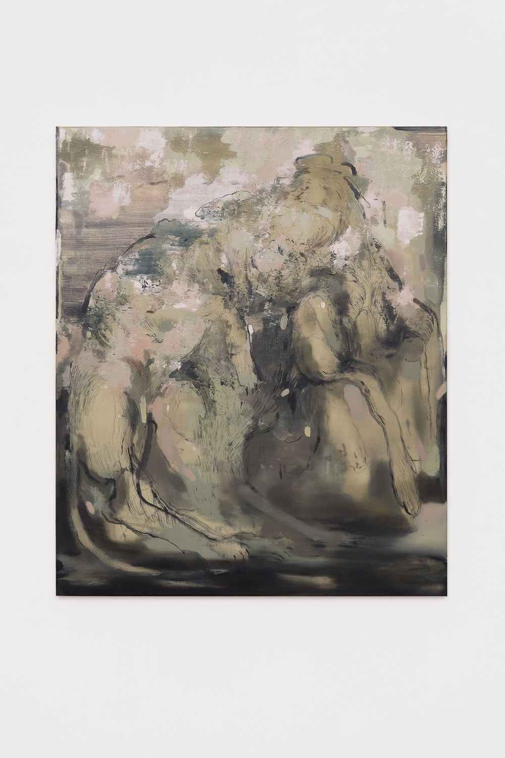 Nazzarena Poli Maramotti I sospetti, 2022 Tecnica mista su tela 120 x 100 cm ph. Sebastiano Luciano