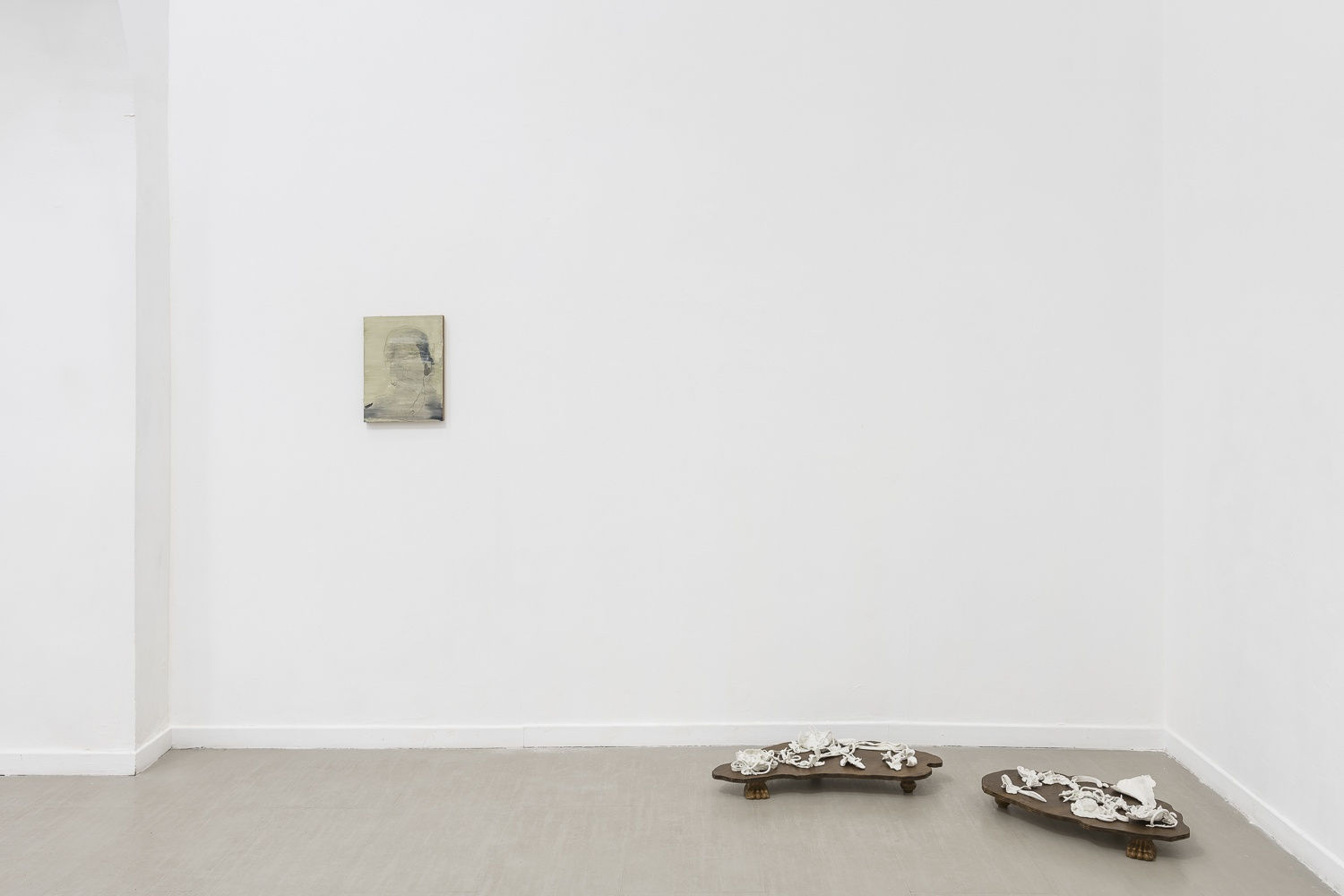 Nazzarena Poli Maramotti Una fòla with a text by Cecilia Canziani in stallation view at z2o Sara Zanin ph. Sebastiano Luciano