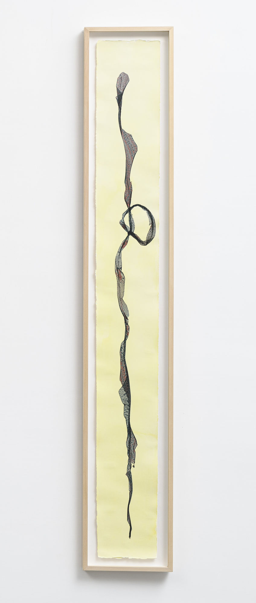 Beatrice Pediconi Emaki 2, 2022 emulsion transfer and acrilyc on paper cm 138 X 23 ph. Giorgio Benni