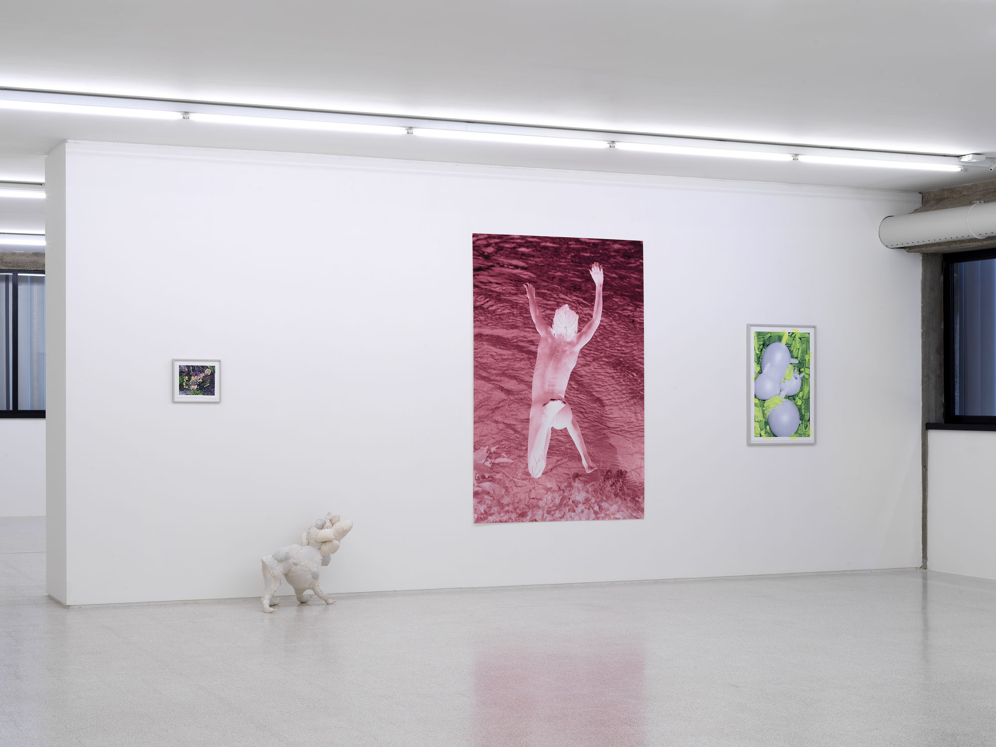 Installation view | Viviane Sassen, This Body Made of Stardust featuring Evgeny Antufiev | Collezione Maramotti, Reggio Emilia © the artists, Courtesy Collezione Maramotti. Ph. Dario Lasagni