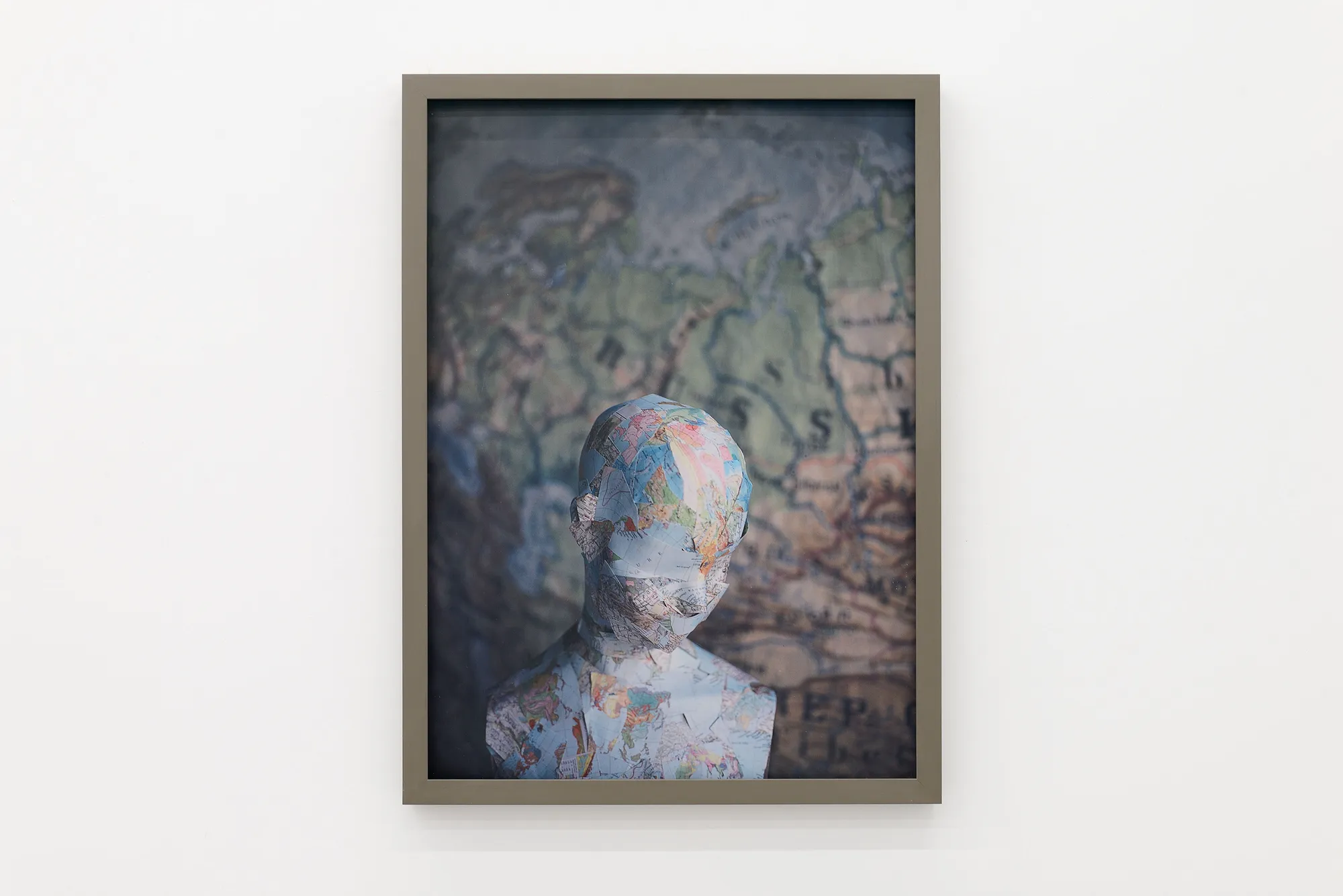 Silvia Camporesi, Geotesta, 2005, Lambda vintage print (print from 2005), from a scanned 6 × 4.5 negative mounted on Dibond, painted wooden frame, UV70 museum glass. Edition: 3/4 cm 70 x 50 (framed: cm 74 x 54). Ph. Roberto Apa Courtesy of the artist and z2o Sara Zanin