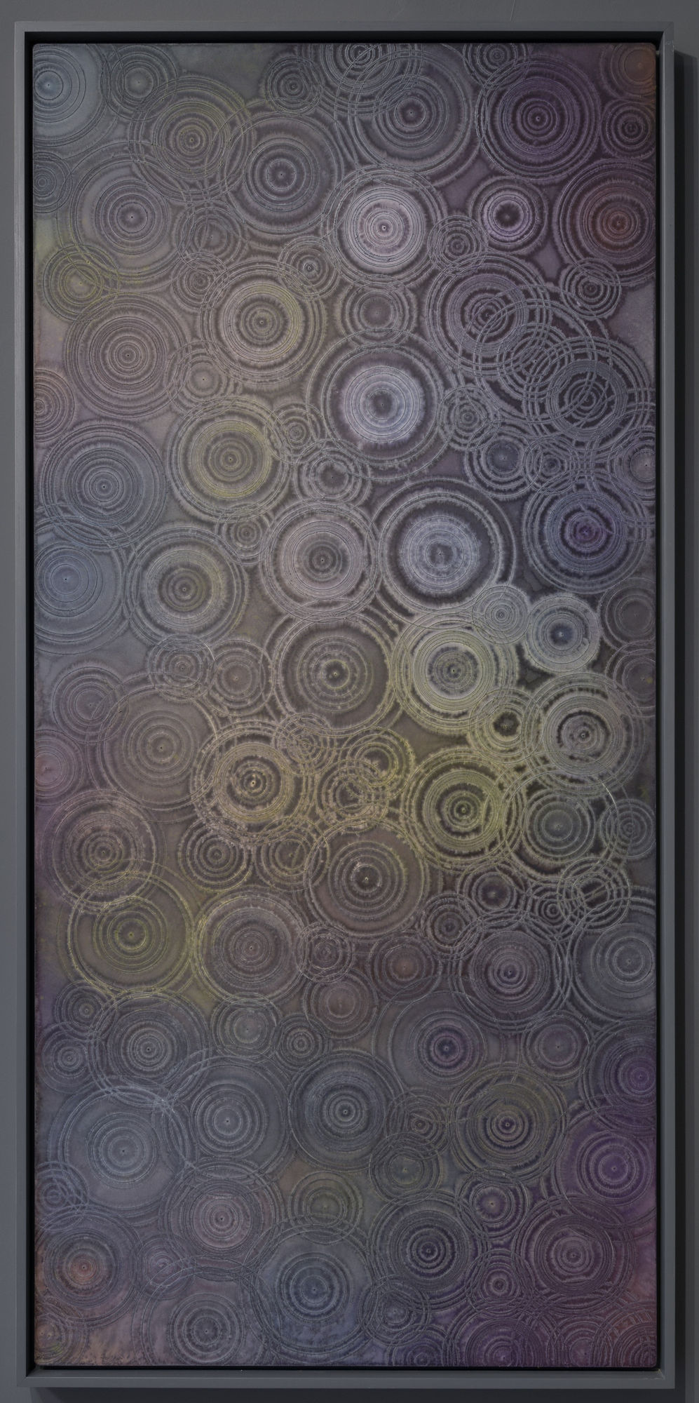 Alfredo Pirri Senza Titolo, 2021-2022 watercolor on Arches paper mounted on dibond, frame in painted Okumè wood cm 244 x 117 x 7