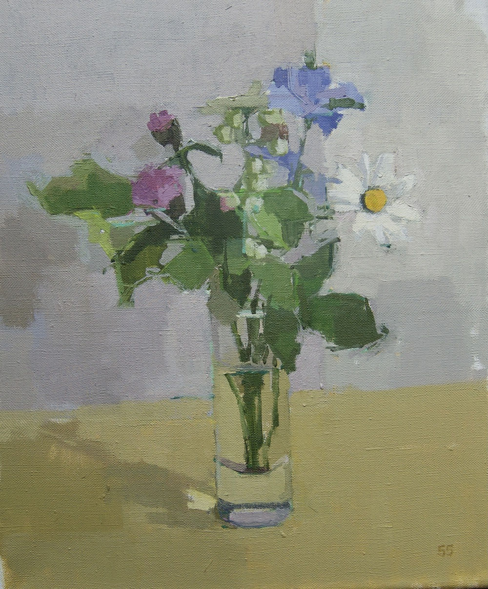 Sarah Spackman, Towpath Flowers, 2021