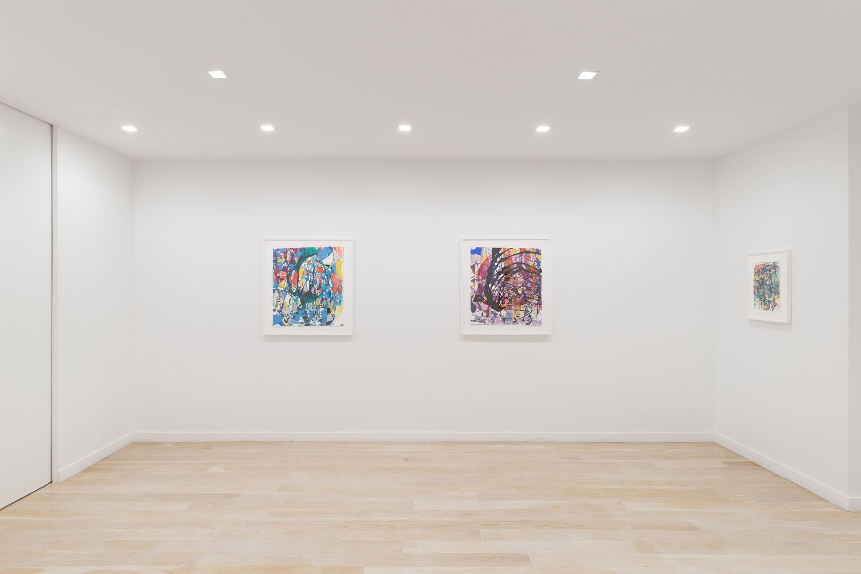 artworks on a white wall