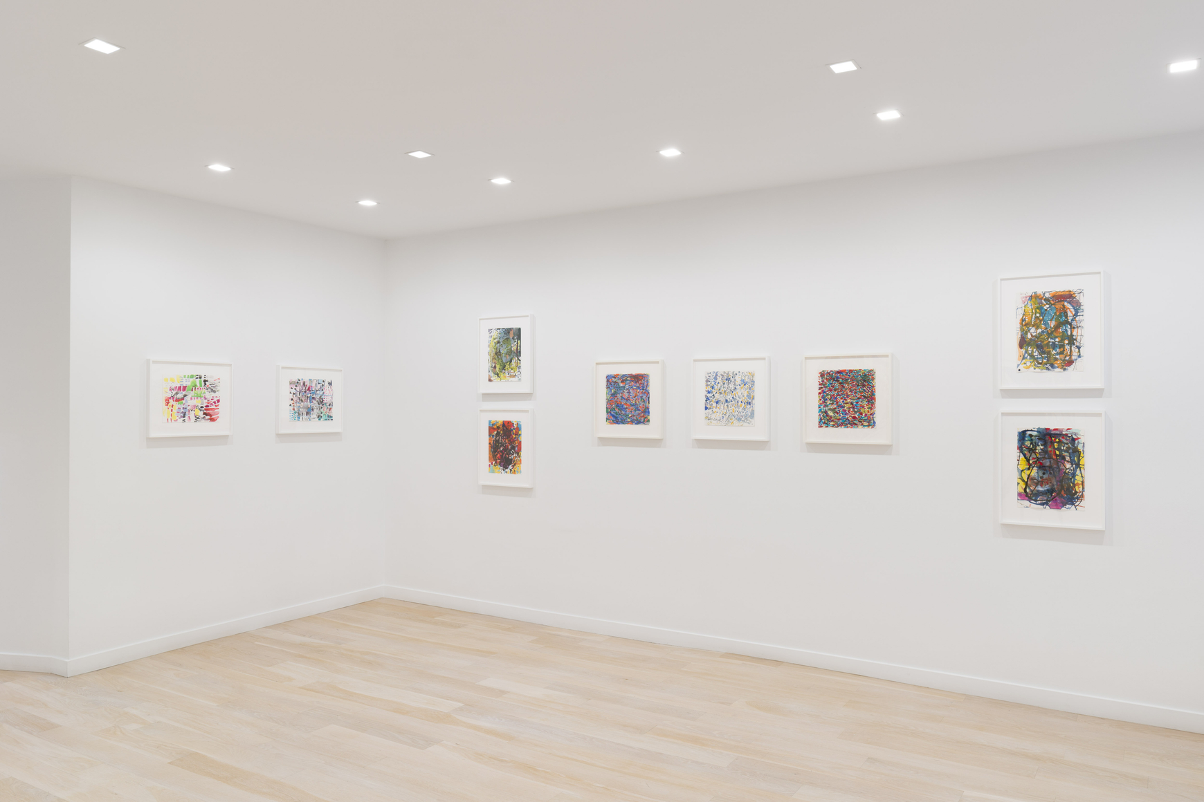 artworks on a white wall