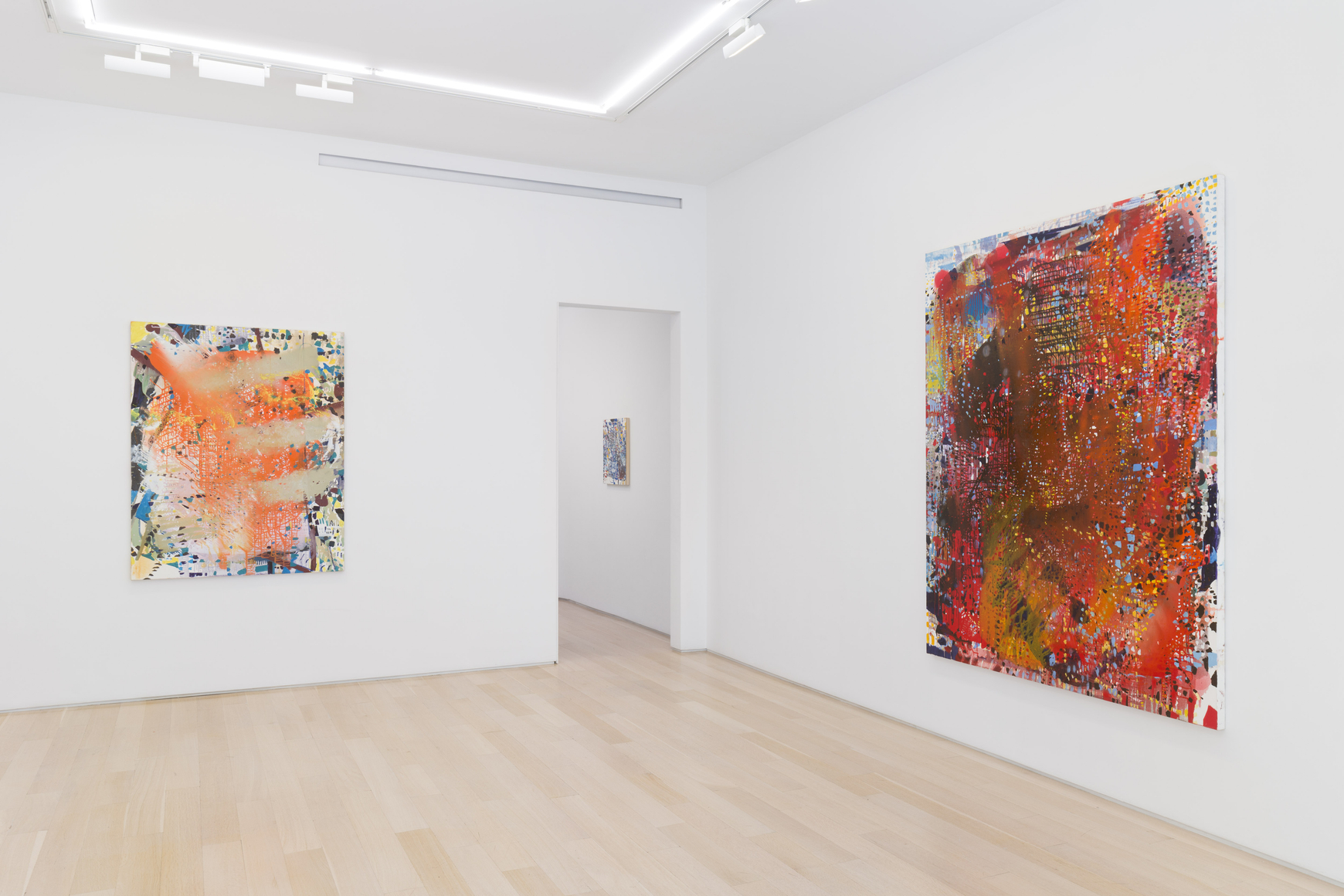 artworks on a white wall