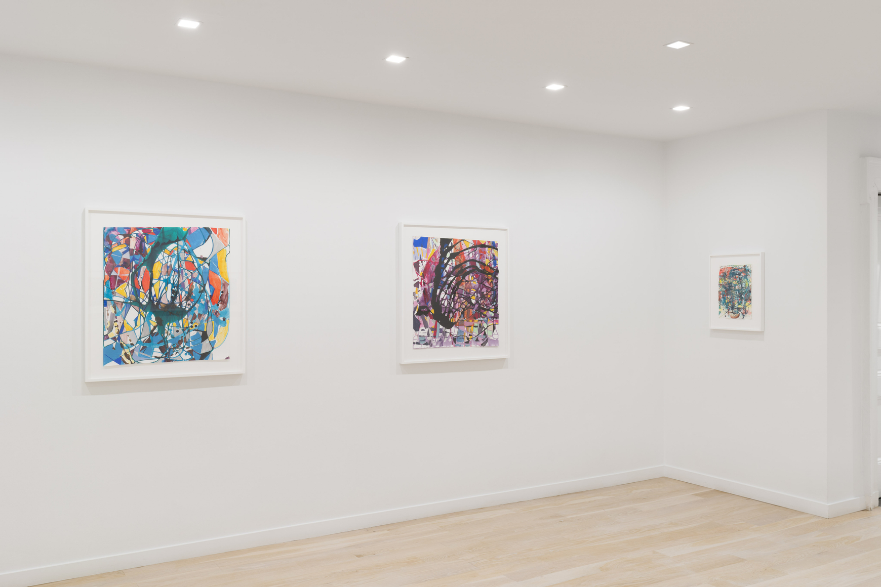 artworks on a white wall