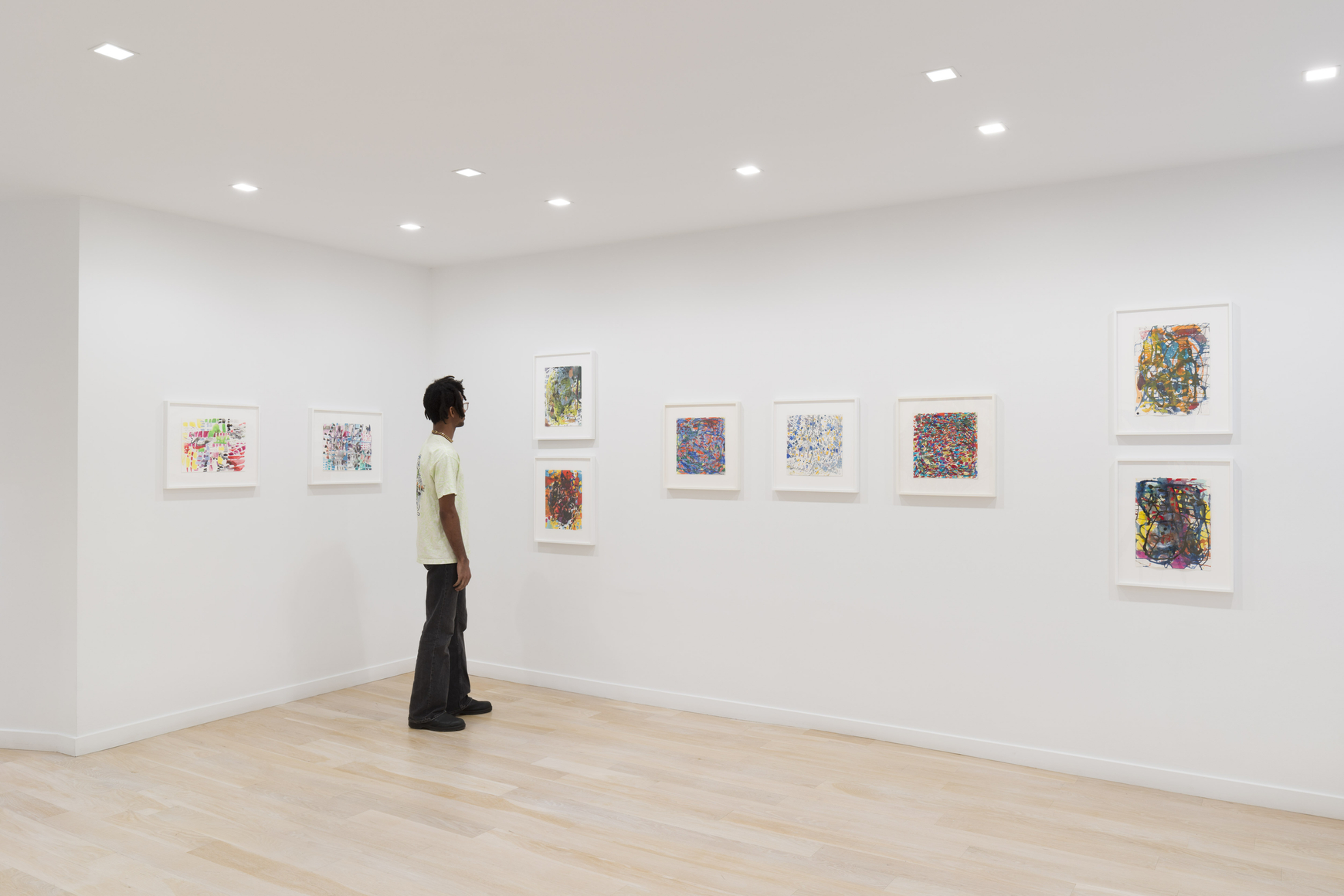 artworks on a white wall