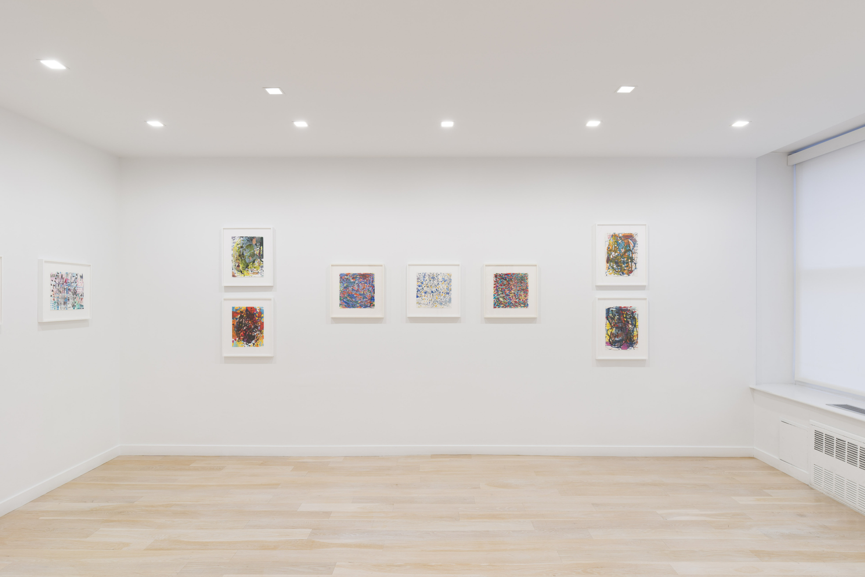 artworks on a white wall