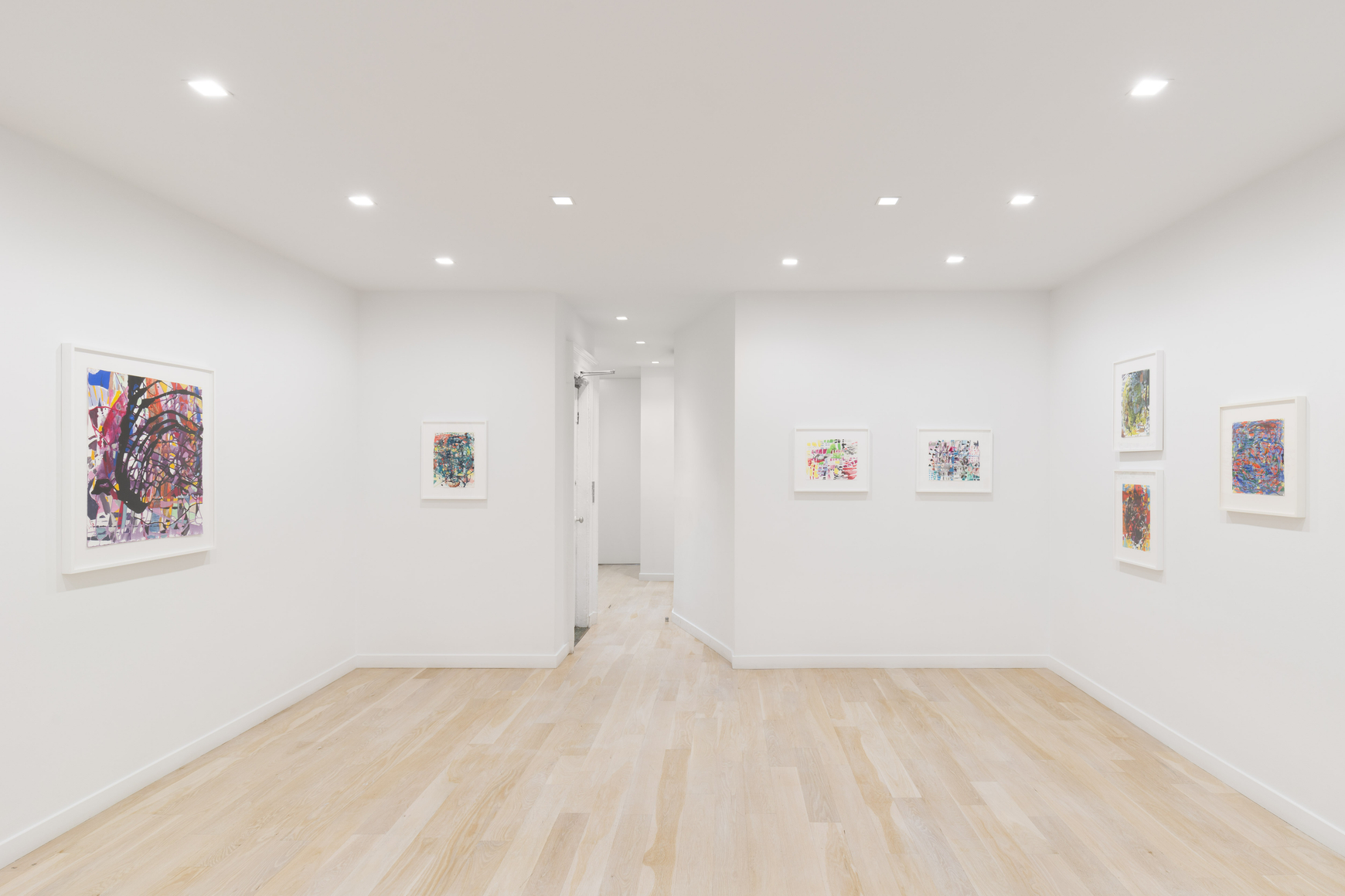 artworks on a white wall