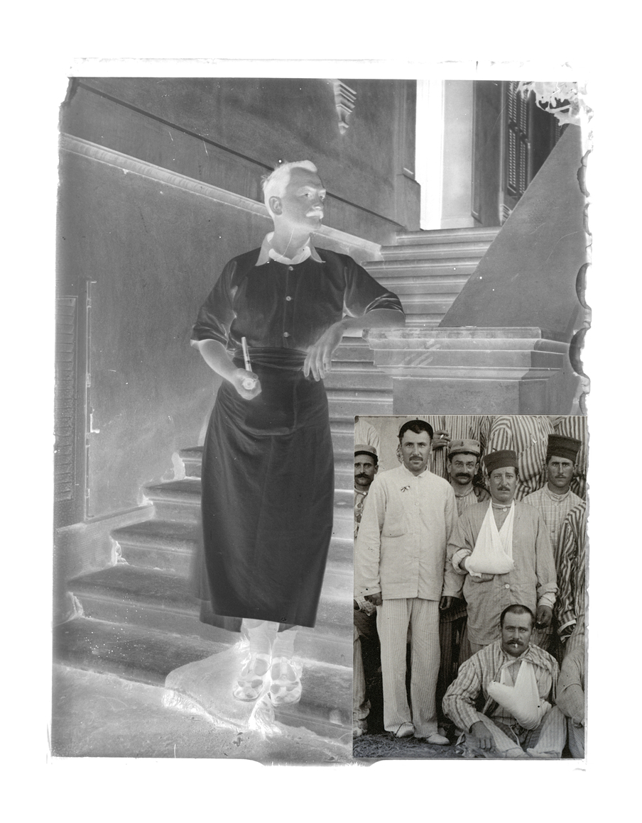 NATASCHA NIEDERSTRASS | H&ocirc;pital Pasteur (Sidi Gaber) 1915 : Le m&eacute;decin chef Major Denance |&nbsp;Impression jet d'encre sur papier Hahnem&uuml;hle |&nbsp;81,3 x 63,4 cm |&nbsp;2026