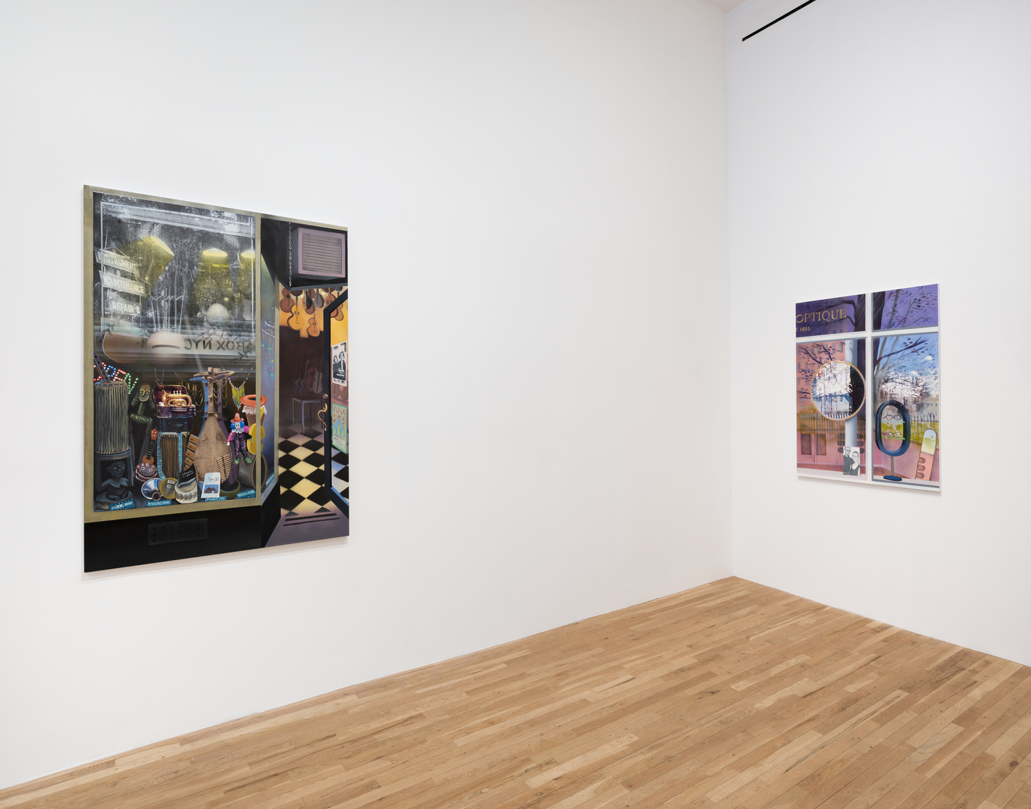 Installation view of Melissa Brown, Window Shopping, February 20 &ndash; March 21, 2026