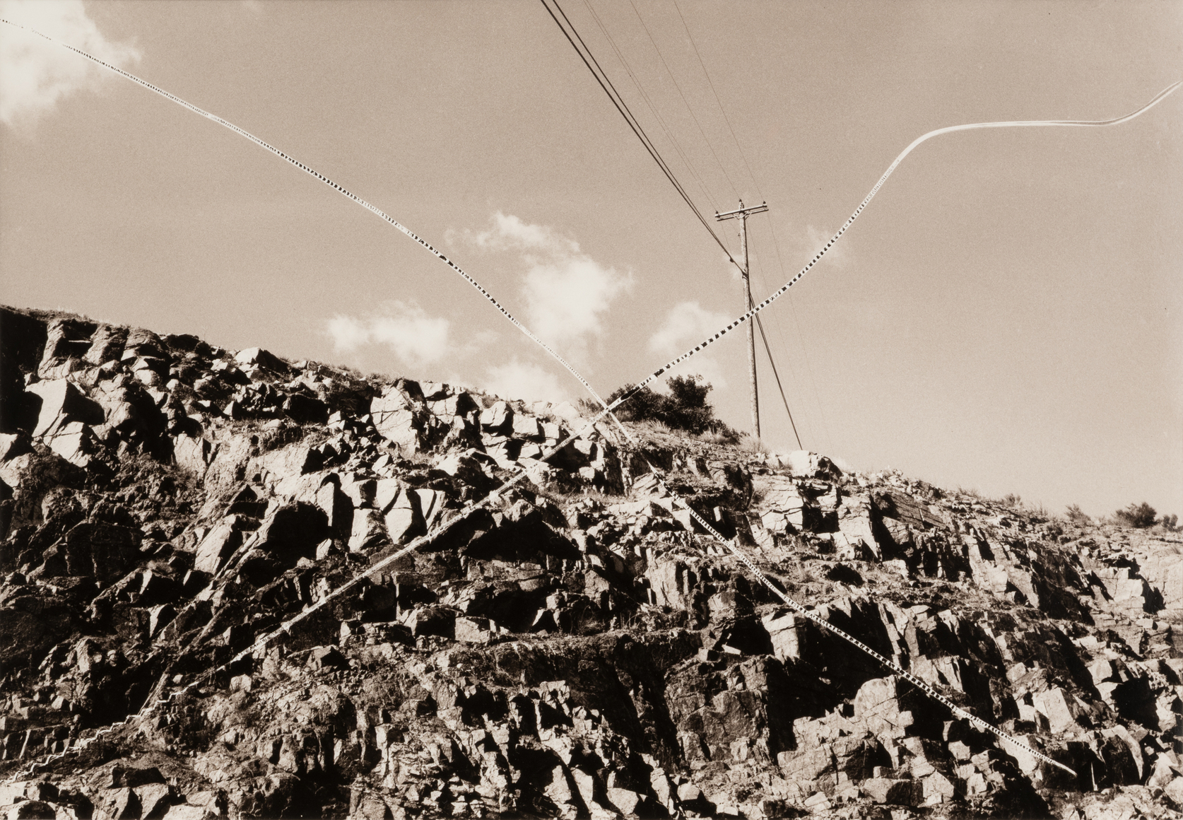 Cut, 1979 vintage toned gelatin silver print