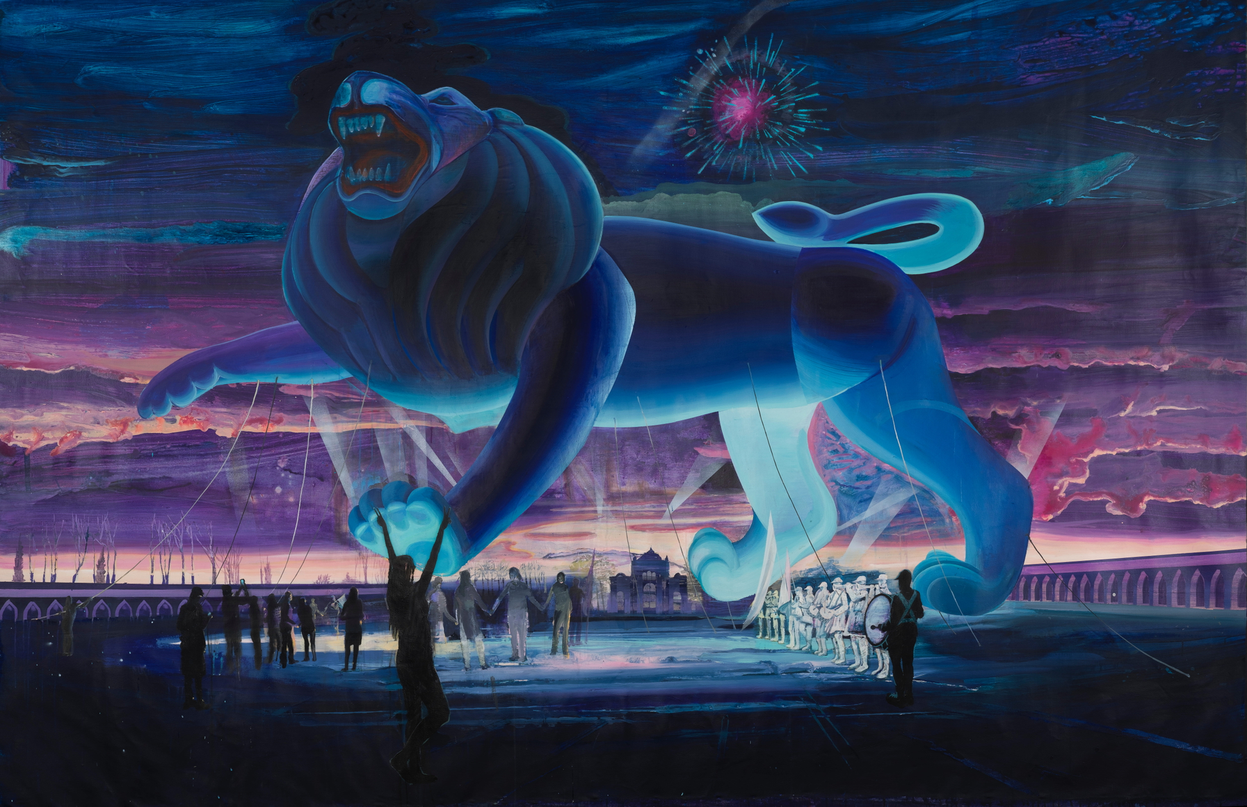 Mehdi Farhadian, Inflated Lion, 2018