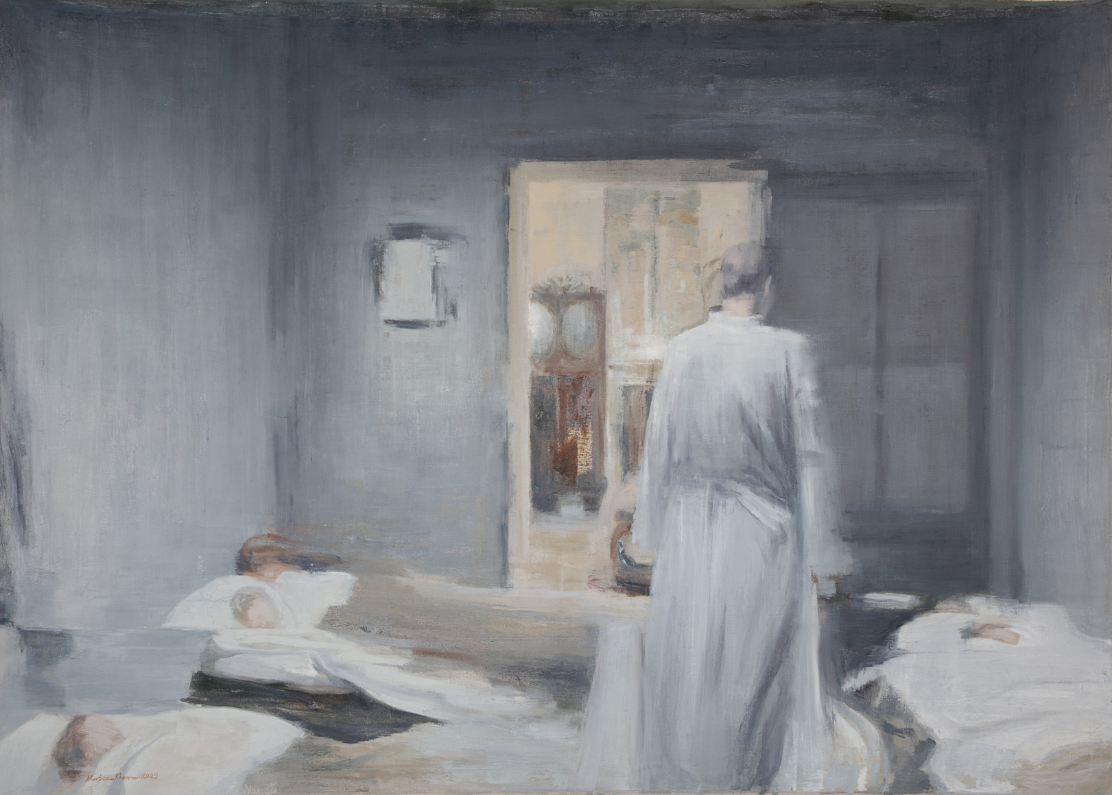 From Salo series in praise of Pasolini, Oil on Canvas