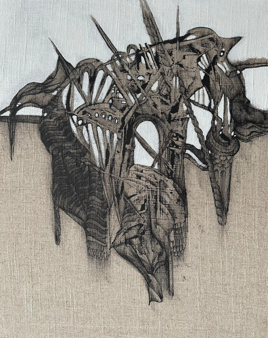 The Palmyra Gate,&nbsp;2024, Acrylic on linen