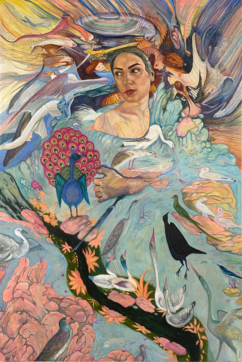 Simorgh,&nbsp;2020, Oil on linen