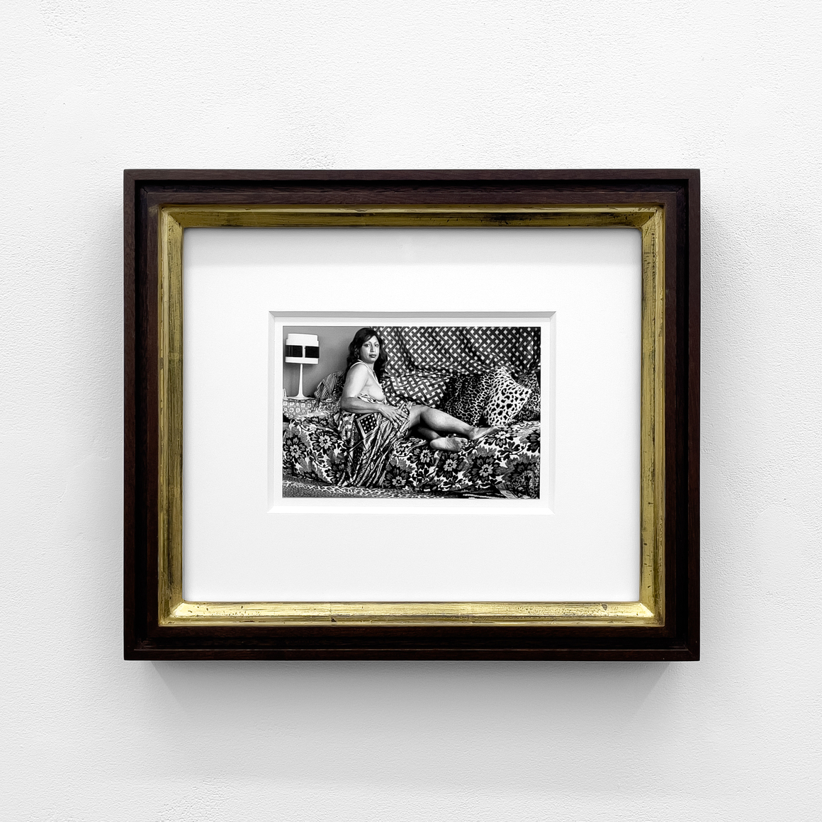 Mickalene Thomas, Be a Sweetheart in Black and White, 2023. Archival pigment print, 11 x 13 inches.