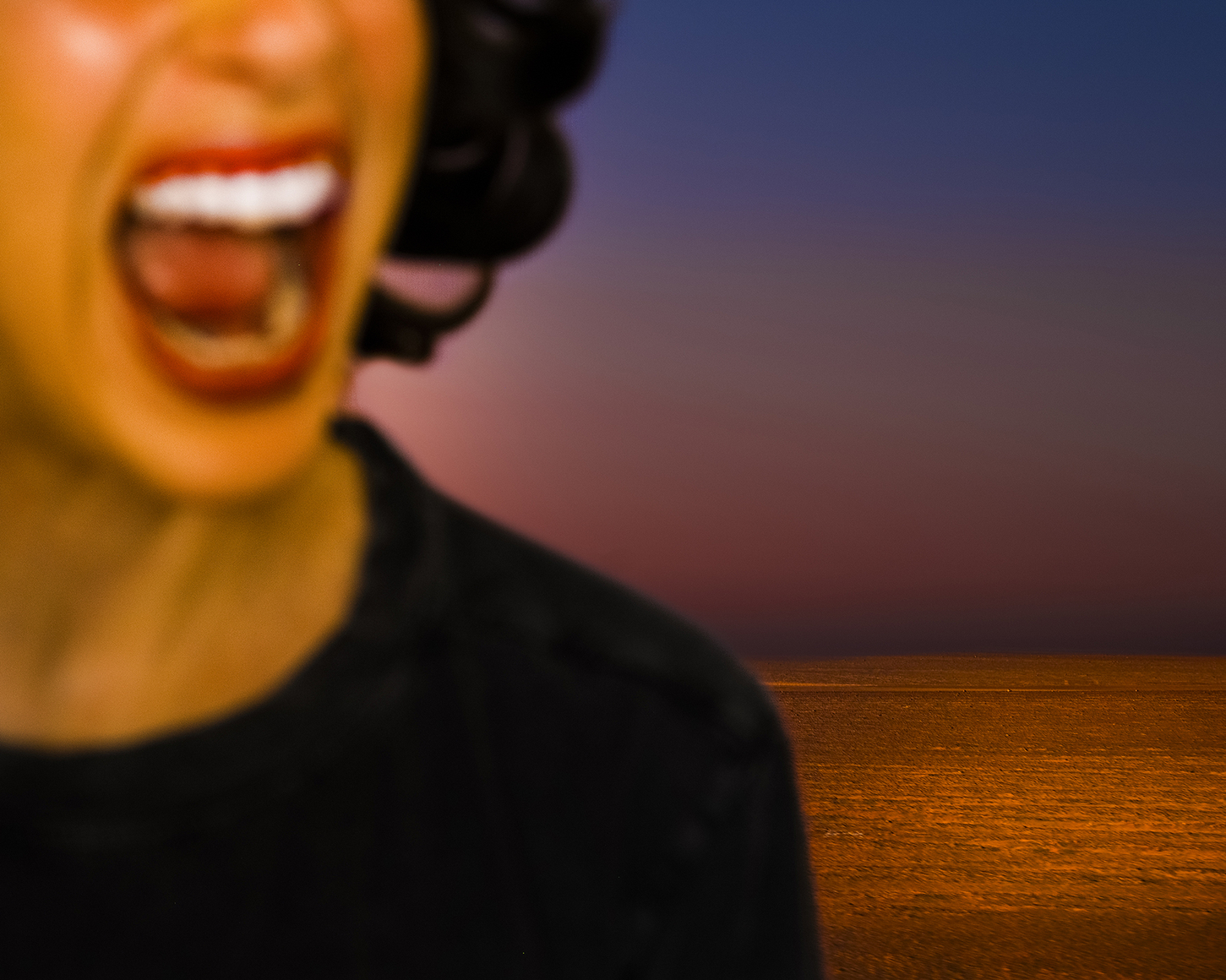 Tania Franco Klein, The Scream (Self-portrait), from the series RAGE TM, 2025. Archival pigment print, 25 1/4 x 31 1/2 inches.