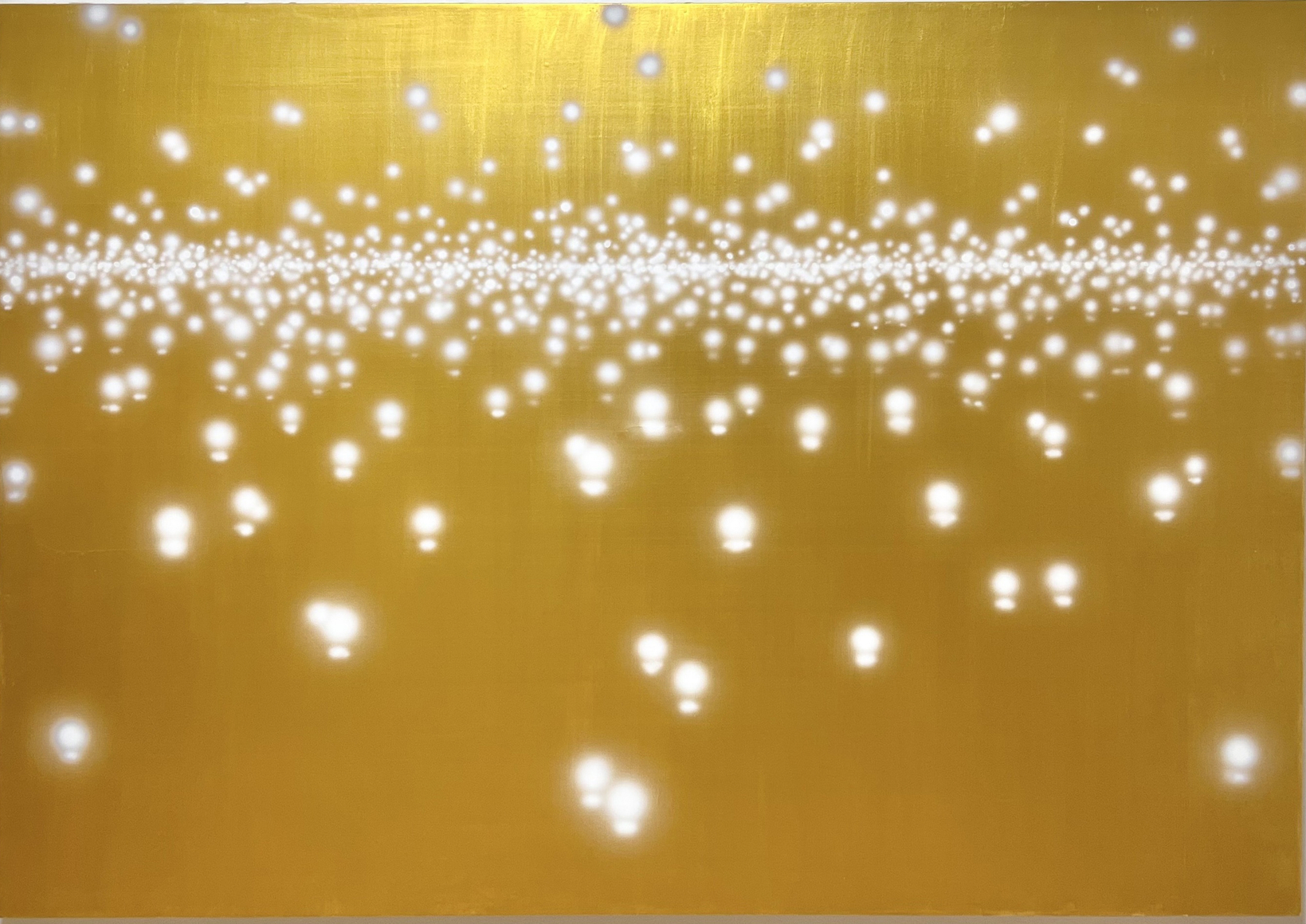 Katsumi Hayakawa Lights, 2025 acrylic on panel 36 x 50.5 inches