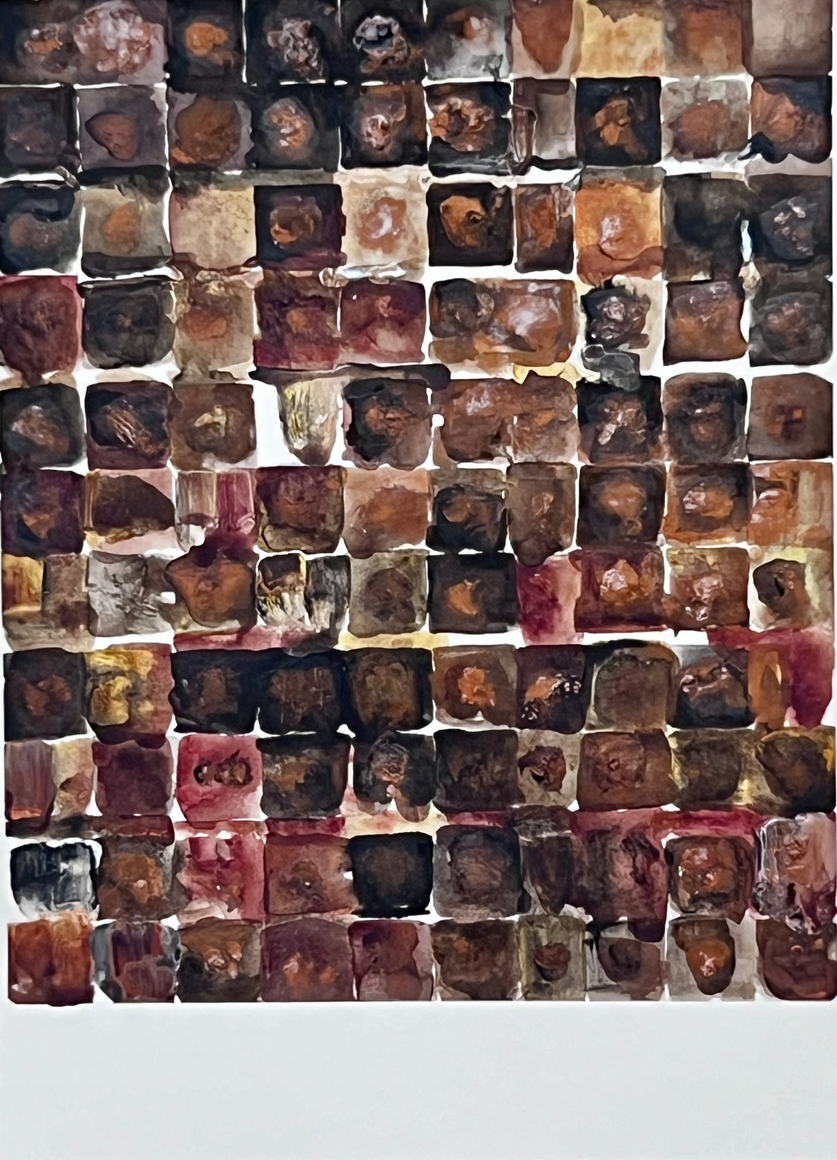 Katsumi Hayakawa Passage of Time, 2024 acrylic on arches paper 14 x 10 inches