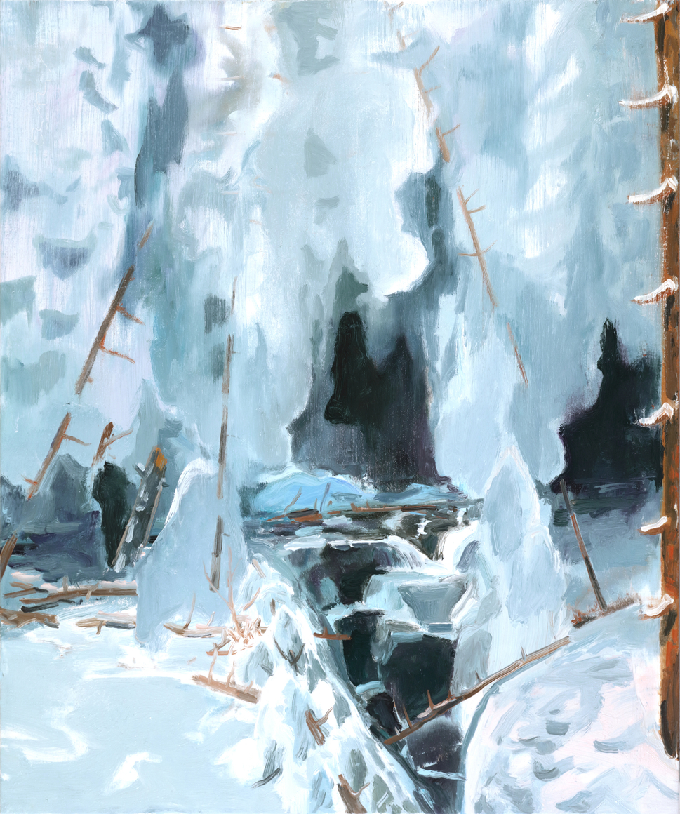 Winter Stream, 2021 Oil on linen 36 x 30 inches