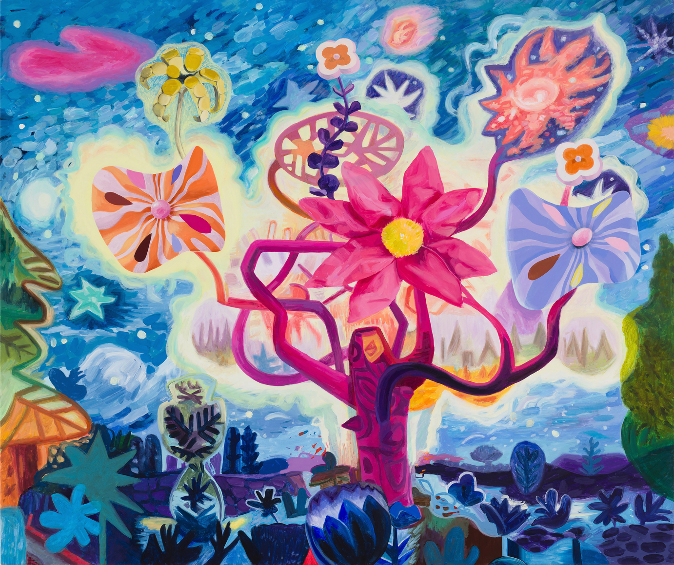 Afterglow, 2025 Acrylic on canvas 42 x 50 inches