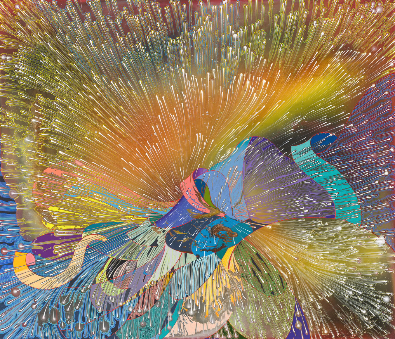 Rayo X, 2026 Acrylic on linen 60 x 70 inches