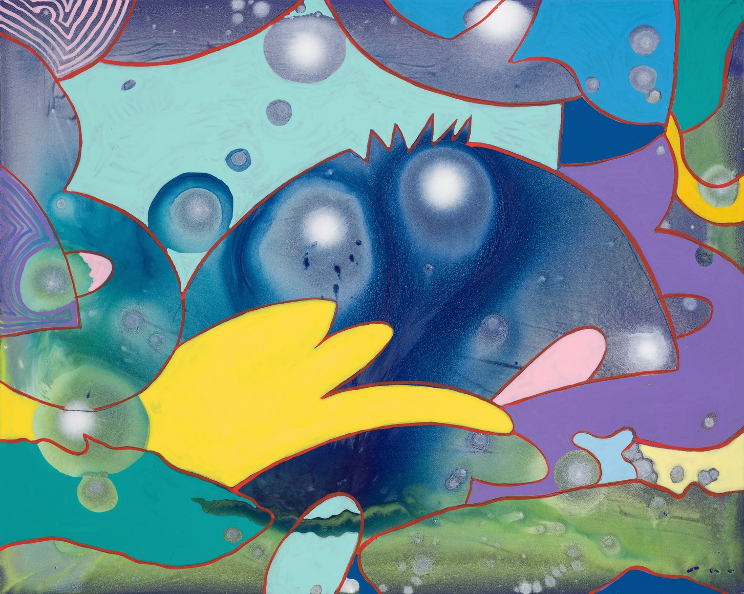 Small Dark Blue, 2025 Acrylic on panel 8 x 10 inches