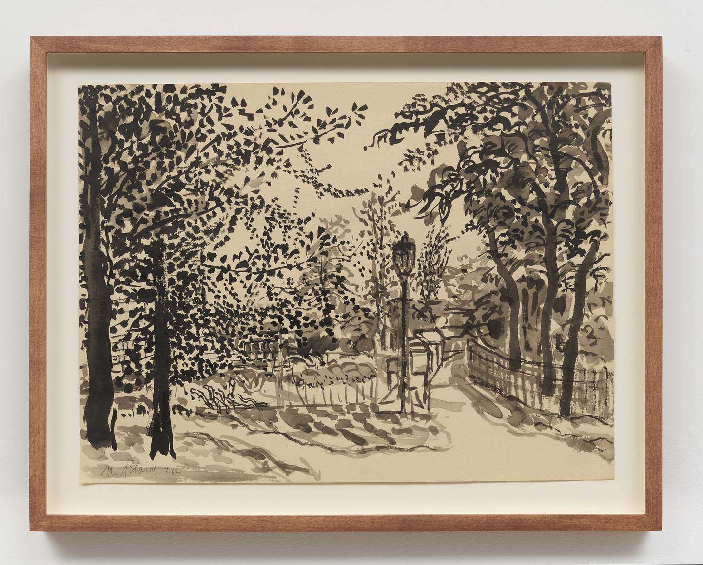 Nell Blaine Street Light in Park, 1962